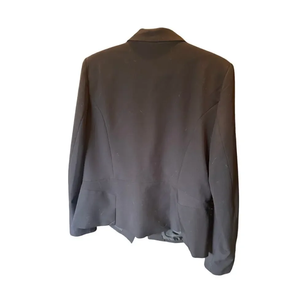 Worthington Black One-Button Blazer Women’s Size 16 Career Office Wear